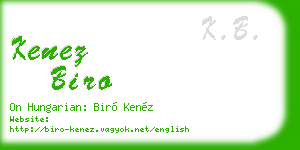 kenez biro business card